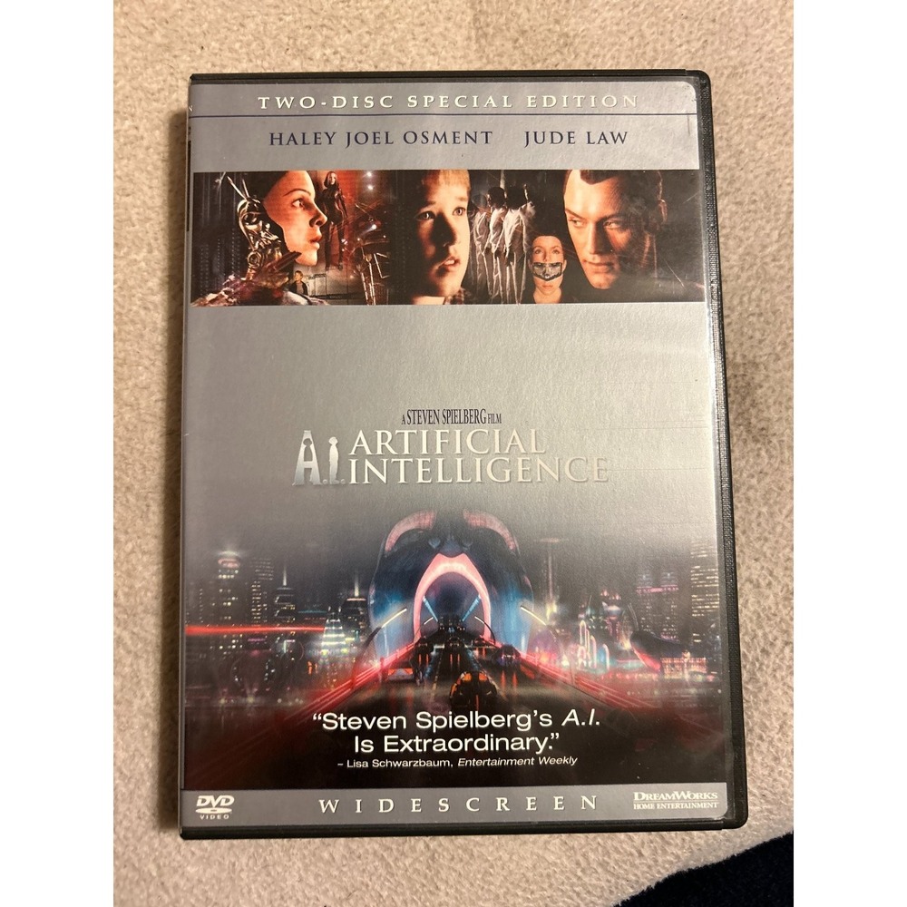 A.I. Artificial Intelligence DVD 2002 Two-Disc Special Edition Spielberg Osment